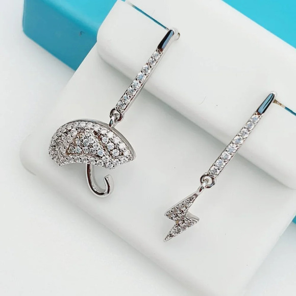 "925 Sterling Silver CZ Beautiful Earrings for Women, 1USPAR4260 - Picture 7 of 11